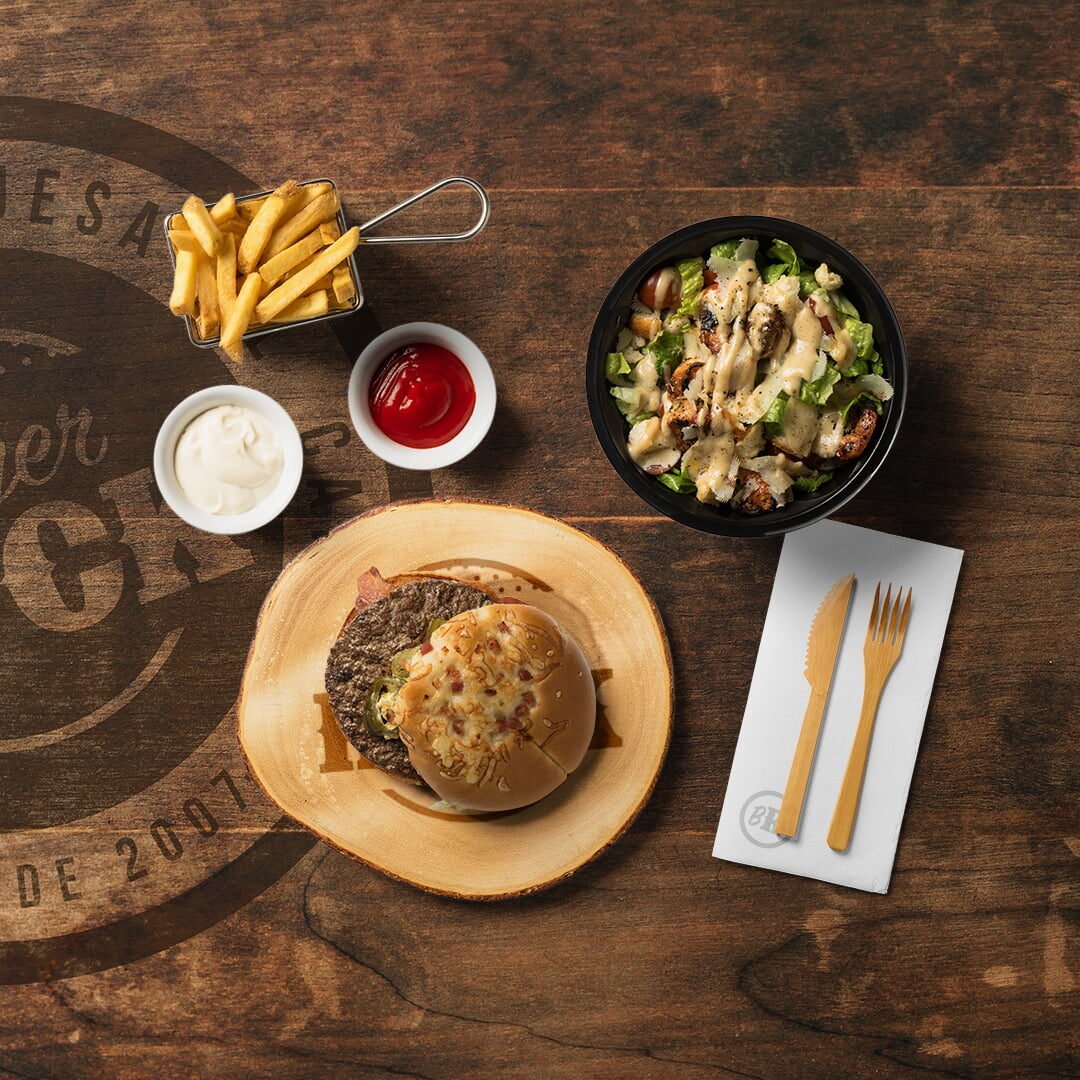 Burger-Rock_Scene 1 Burger Rock food on table