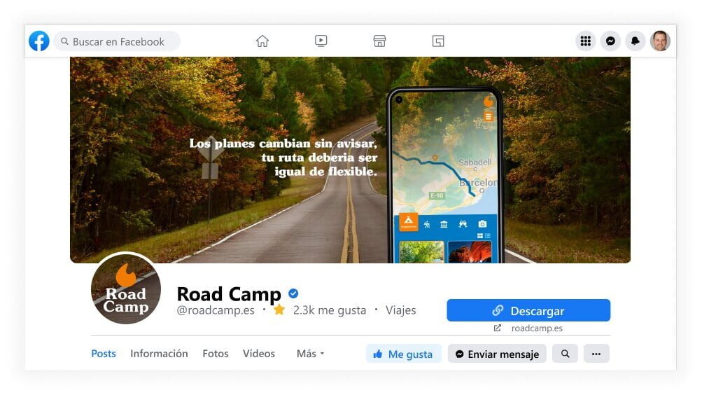 Road-Camp_Facebook Facebook application for Road Camp